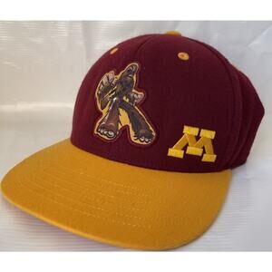 Chewbacca Minnesota Gophers Snapback Baseball Hat Wool Blend Maroon Gold